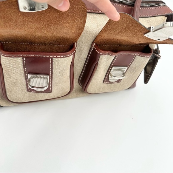 Vintage DOONEY & BOURKE Double Pocket Signature Satchel - Picture 2 of 8